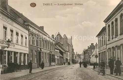 AK / Ansichtskarte Thielt Kortrijkstraat Midden Thielt