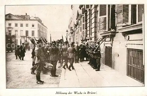 AK / Ansichtskarte Bruessel_Bruxelles Abloesung der Wache  Bruessel_Bruxelles