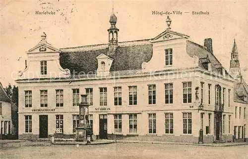 AK / Ansichtskarte Harlebeke Hotel de Ville Stadhuis Harlebeke