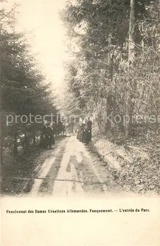 AK / Ansichtskarte Faulquemont Pensionnat des Dames Ursulines Allemandes Entree du Parc Faulquemont
