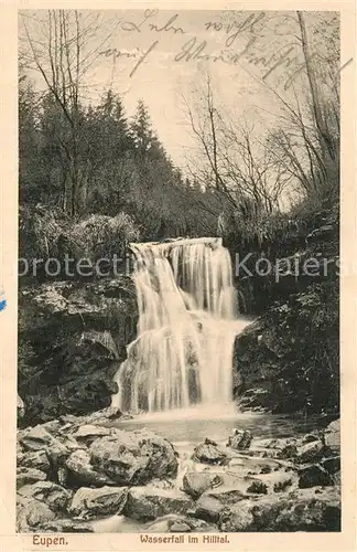 AK / Ansichtskarte Eupen Wasserfall im Hilltal Eupen