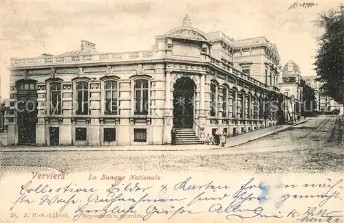 AK / Ansichtskarte Verviers La Banque Nationale Verviers