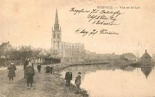 AK / Ansichtskarte Wervicq Vue sur la Lys Wervicq