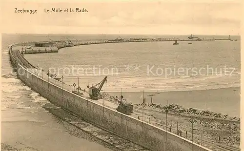 AK / Ansichtskarte Zeebrugge Le Mole et la Rade Zeebrugge