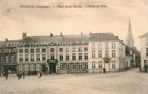 AK / Ansichtskarte Wervicq Place Saint Martin Hotel de Ville Wervicq