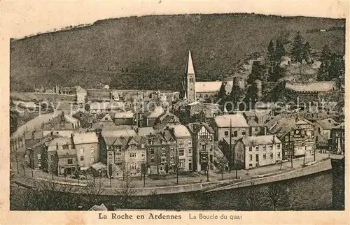 AK / Ansichtskarte La_Roche en Ardennes La Boucle du quai La_Roche en Ardennes