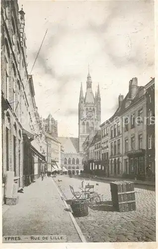 AK / Ansichtskarte Ypres_Ypern_West_Vlaanderen Rue de Lille Ypres_Ypern