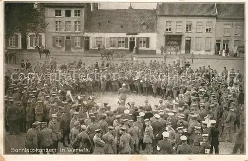 AK / Ansichtskarte Wervick Sonntagskonzert Wervick
