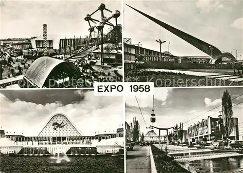 AK / Ansichtskarte Bruxelles_Bruessel Exposition Universelle 1958 Details Bruxelles_Bruessel