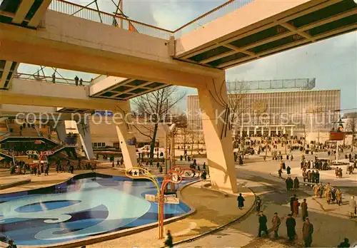 AK / Ansichtskarte Bruxelles_Bruessel Exposition Universelle 1958 Nationenplatz Bruxelles_Bruessel