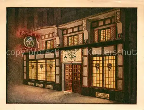 AK / Ansichtskarte Bruxelles_Bruessel Rotisserie d Alsace Bruxelles_Bruessel