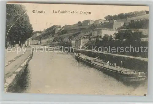 AK / Ansichtskarte Namur_sur_Meuse la Sambre et le Donjon Namur_sur_Meuse