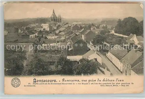 AK / Ansichtskarte Bonsecours_Belgien panorama vue prise du chateau d eau Bonsecours Belgien