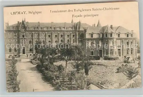 AK / Ansichtskarte Chimay Pensionnat des Religieuses Sainte Chretienne Facade principale Chimay