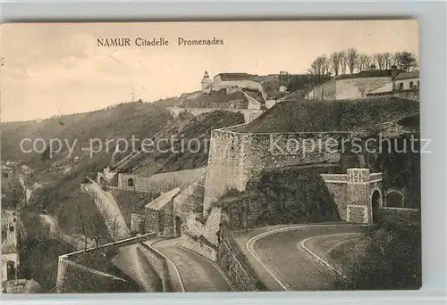 AK / Ansichtskarte Namur_sur_Meuse Citadelle Promenades Namur_sur_Meuse