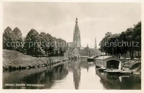 AK / Ansichtskarte Breda_Noord Brabant Nieuwe Prinsenkade Kerk Breda Noord Brabant