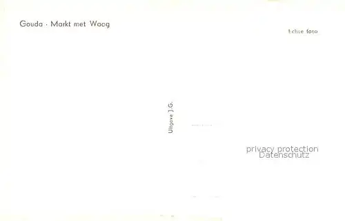 AK / Ansichtskarte Gouda Markt met Waag Gouda