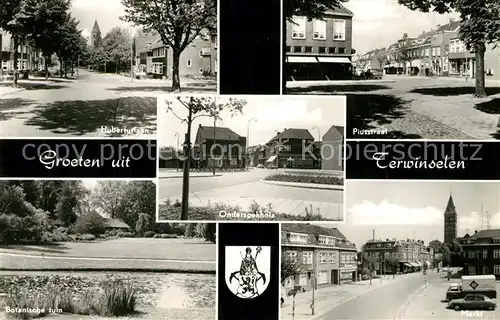 AK / Ansichtskarte Terwinselen Hubertuslaan Botanische tuin Onderspekholz Piusstraat Markt Kerk 