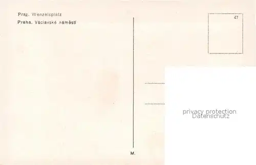 AK / Ansichtskarte Strassenbahn Prag Wenzelsplatz 