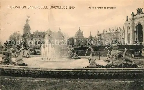 AK / Ansichtskarte Exposition_Universelle_Bruxelles_1910 Jardin de Bruxelles  