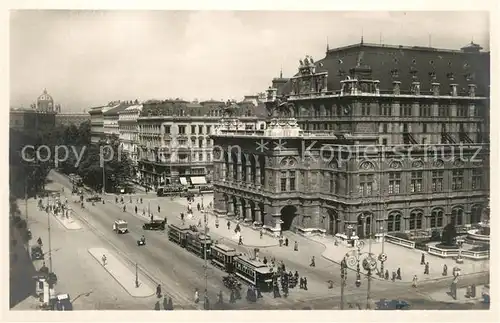 AK / Ansichtskarte Strassenbahn Wien Opernring  