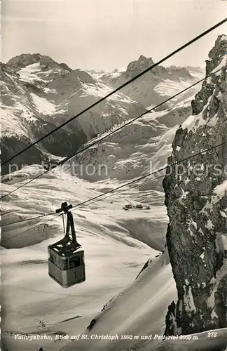 AK / Ansichtskarte Seilbahn Vallugabahn St. Christoph Patteriol  Seilbahn