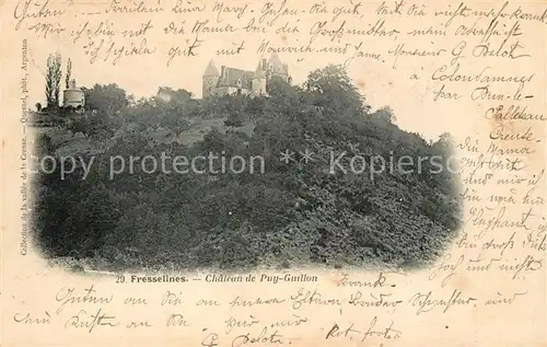 AK / Ansichtskarte Fresselines Chateau de Puy Guillon Fresselines