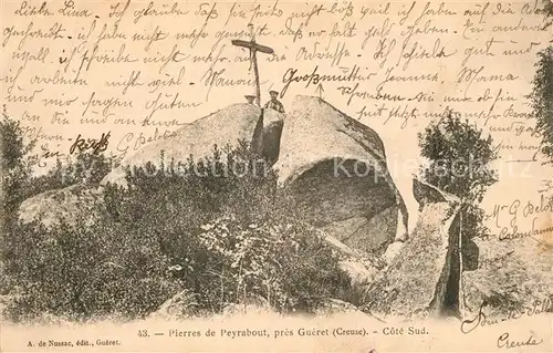 AK / Ansichtskarte Gueret Pierres de Peyrabout Gueret