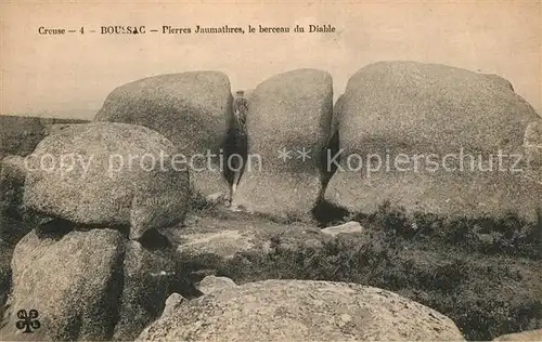 AK / Ansichtskarte Boussac_Creuse Pierres Jaumathres le berceaudu Diable Boussac Creuse