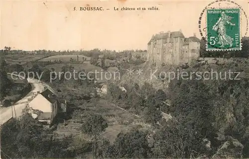 AK / Ansichtskarte Boussac_Creuse Le Chateau sa Vallee Boussac Creuse