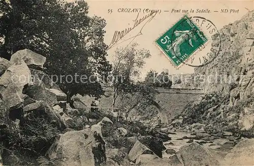 AK / Ansichtskarte Crozant Pont sur la Sedelle Crozant