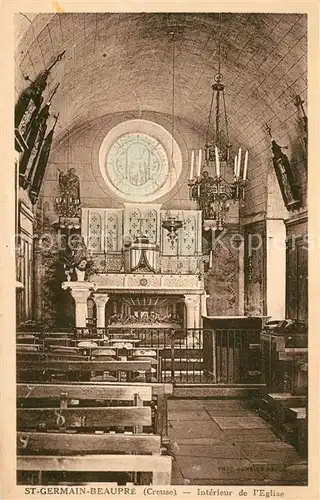 AK / Ansichtskarte Saint Germain Beaupre Interieur de l Eglise Saint Germain Beaupre