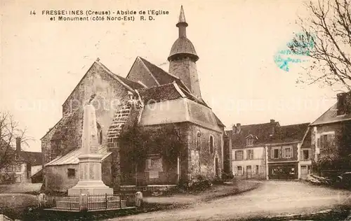 AK / Ansichtskarte Fresselines Abside de Eglise Monument Fresselines