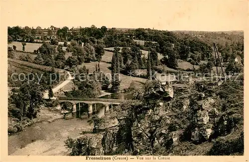 AK / Ansichtskarte Fresselines Vue sur la Creuse Fresselines
