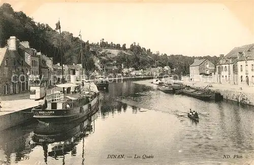 AK / Ansichtskarte Dinan Les Quais Dinan