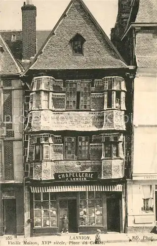 AK / Ansichtskarte Lannion Vieille Maison Place du Cente Lannion