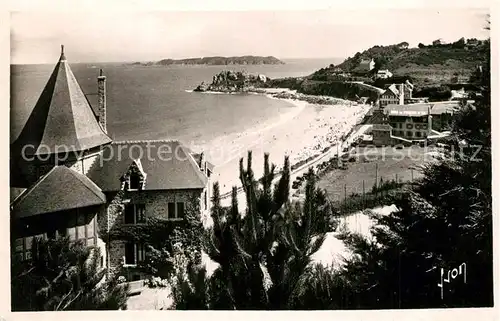 AK / Ansichtskarte Perros Guirec Plage de Trestignel pointe du chateau Perros Guirec