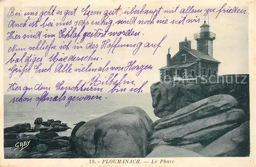 AK / Ansichtskarte Ploumanach Le Phare Ploumanach