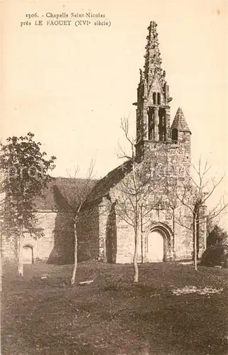 AK / Ansichtskarte Le_Faouet_Cotes d_Armor Chapelle Saint Nicolas Le_Faouet_Cotes d_Armor