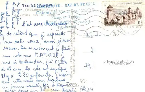 AK / Ansichtskarte Perros Guirec La Corniche vers le Sphinx Perros Guirec