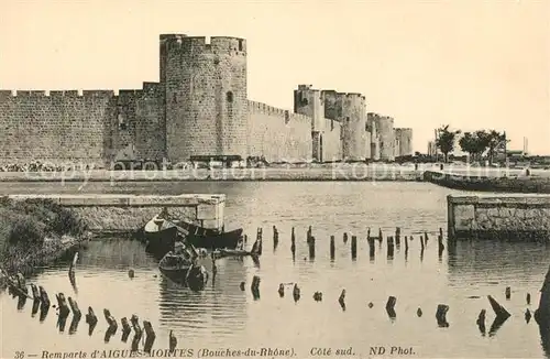 AK / Ansichtskarte Aigues Mortes_Gard Remparts Aigues Mortes Gard