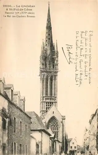 AK / Ansichtskarte Saint Pol de Leon Le Creisker Eglise Saint Pol de Leon
