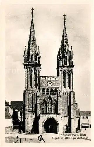 AK / Ansichtskarte Saint Pol de Leon Basilique Saint Pol de Leon