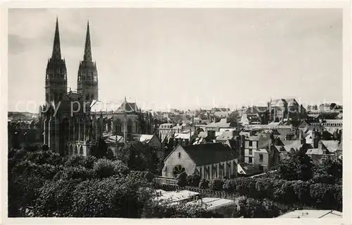 AK / Ansichtskarte Quimper Kirchenpartie Quimper