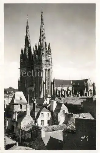 AK / Ansichtskarte Quimper Cathedrale Quimper