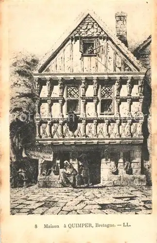 AK / Ansichtskarte Quimper Maison a Bretagne Quimper