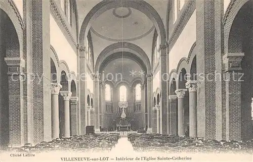 AK / Ansichtskarte Villeneuve sur Lot Eglise Sainte Catherine Villeneuve sur Lot