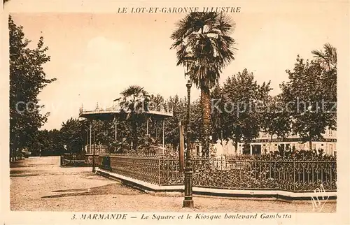 AK / Ansichtskarte Marmande Kiosque Boulevard Gambette Marmande