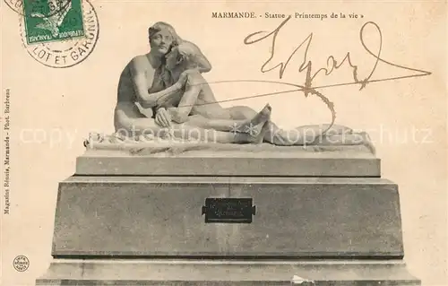 AK / Ansichtskarte Marmande Statue Printemps de la vie Marmande