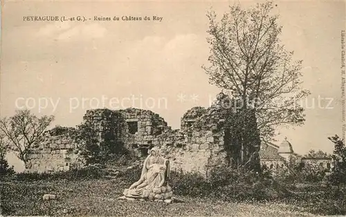 AK / Ansichtskarte Peyragude Ruines du Chateau de Roy 